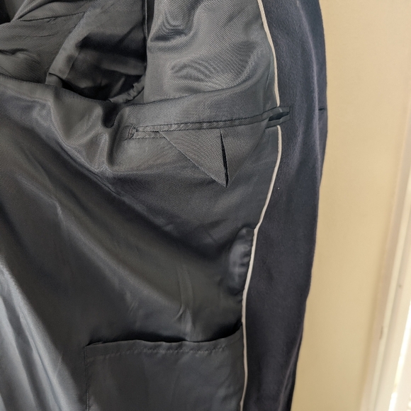 Lauren Ralph Lauren Men's Black Overcoat Coat Cashmere And Wool 100% 38R Mens - Picture 8 of 11